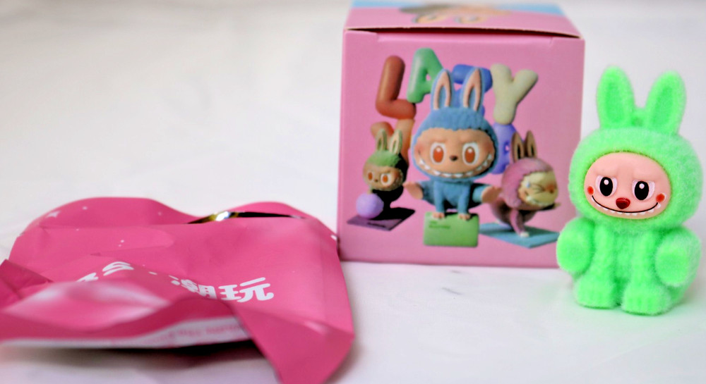 Labubu Inspired 2 inch Desk Top Random Single Blind Box Lazy Yoga