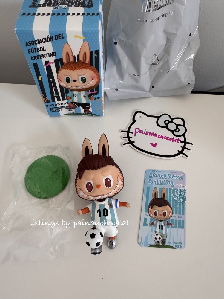 POP MART MONSTERS Argentina Soccer Futbol Football LIONEL MESSI Set Labubu 🇺🇸