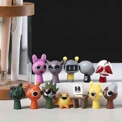 12/24/48pcs Sprunki Action Figures Model Toy Birthday Gift Figurine Set