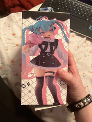 21cm Hatsune Miku Sweet Lolita Figure Heart Wand Anime Statue Model Toy With Box