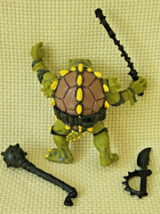 Vtg 1991 TMNT Tokka Figure 100% COMPLETE Playmates Ninja Turtles Secret of Ooze