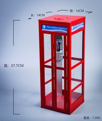 FIVETOYS 1/6 Red Telephone Booth ONLY. Figures Not Included.