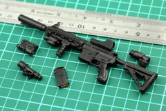 1:6 Scale Model Assembly Assault rifle Gun 4D HK416 Fit For 12″ US SELLER~