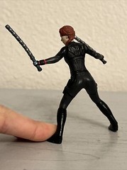 BLACK WIDOW MARVEL AVENGERS 3” ACTION FIGURE (NONE POSABLE TOY (PRE-OWNED)