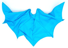 SU-MF-C-KA: Custom Blue Wired Cape for McFarlane Knightfall Azrael Batman