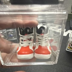 Jordan Miniature Sneaker Shoes Set (2 Pairs) Black White Red Blue