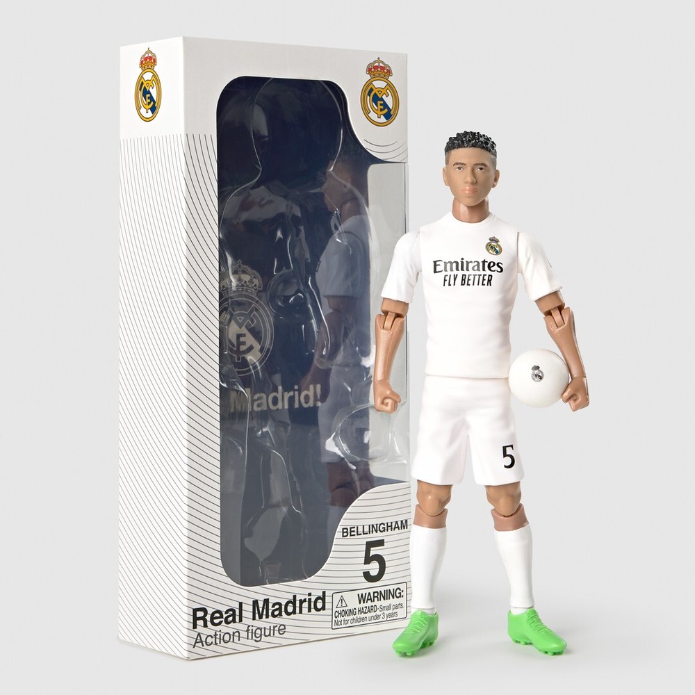 Banbo Toys SOCKERS Real Madrid Bellingham 8″ Collectible Soccer Action Figure