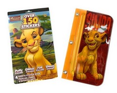 Lion King Gift Set Disney Tote Stickers Crayons Color Book 6 Piece Pack NEW