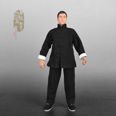 1:6 Chinese Style Kung Fu Suit Black Shirt &Pants Model Fit 12” Male Figure Toy
