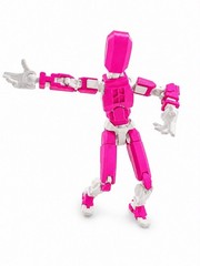Large 13.78″ Articulated Robot Dummy Action Figure, Fully Poseable Mannequin