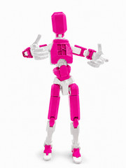 Large 13.78″ Articulated Robot Dummy Action Figure, Fully Poseable Mannequin
