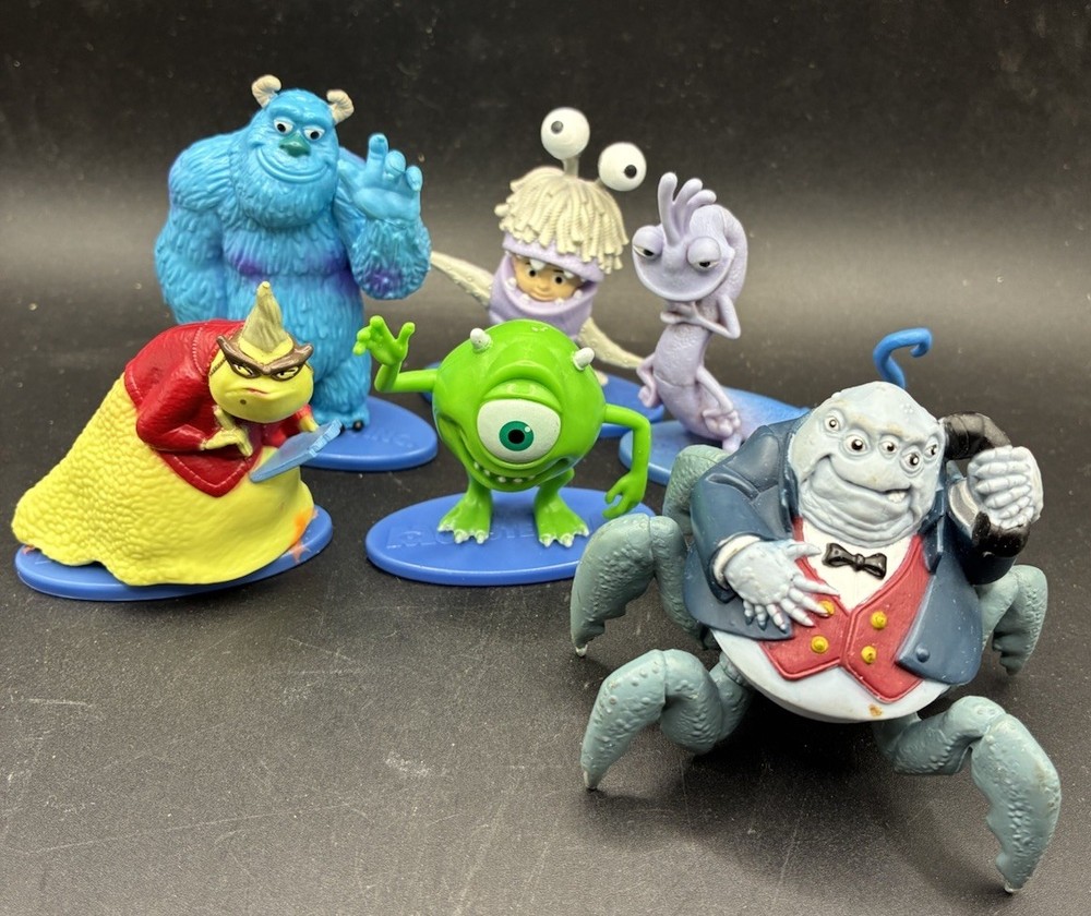 Disney Pixar Monsters Inc University Toy Figures Cake Toppers Lot of 6