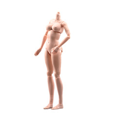 USA 1/6 Female Pale Suntan Large Chest Flexible Body 12inch Action Figure Model