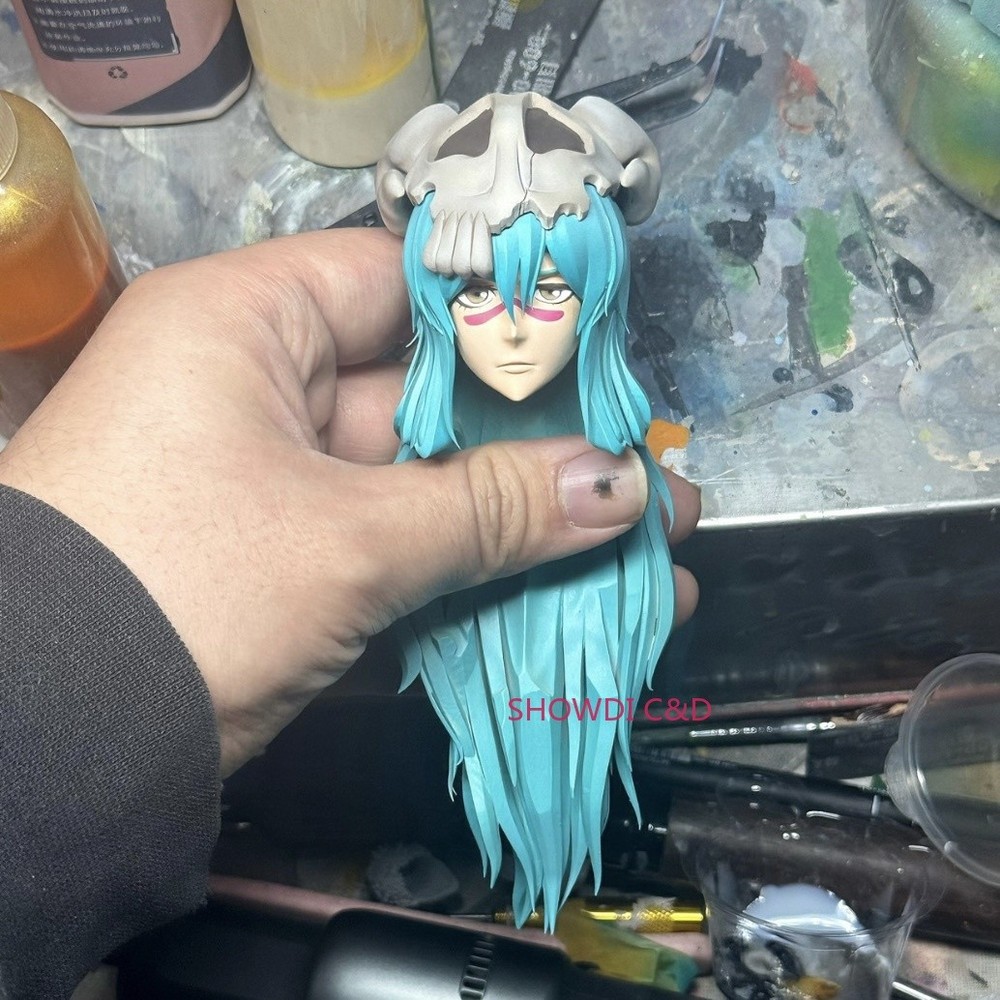 1/12 Bleach Nelliel Tu Odelschwanck Head Carving For 6″ SHF Romankey Figure Body