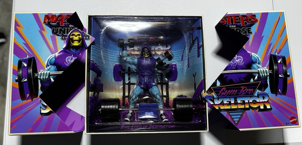 SDCC 2026 Mattel Exclusive Masters of the Universe MOTU Gym Bro Skeletor Figure