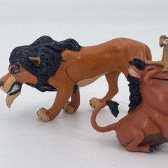 Vintage The Lion King Scar,Timon & Pumbaa PVC Figure Cake Topper Applause Disney
