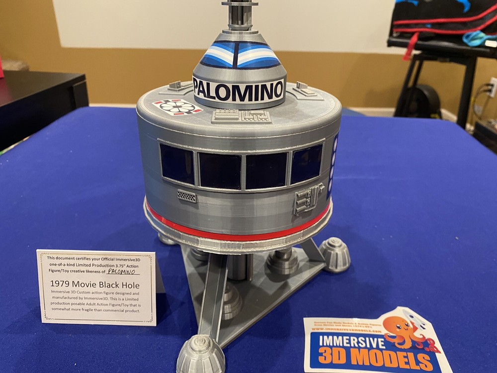 1979 Vintage Style Fan Made Palomino Space Ship 3.75” Scale MEGO Black Hole
