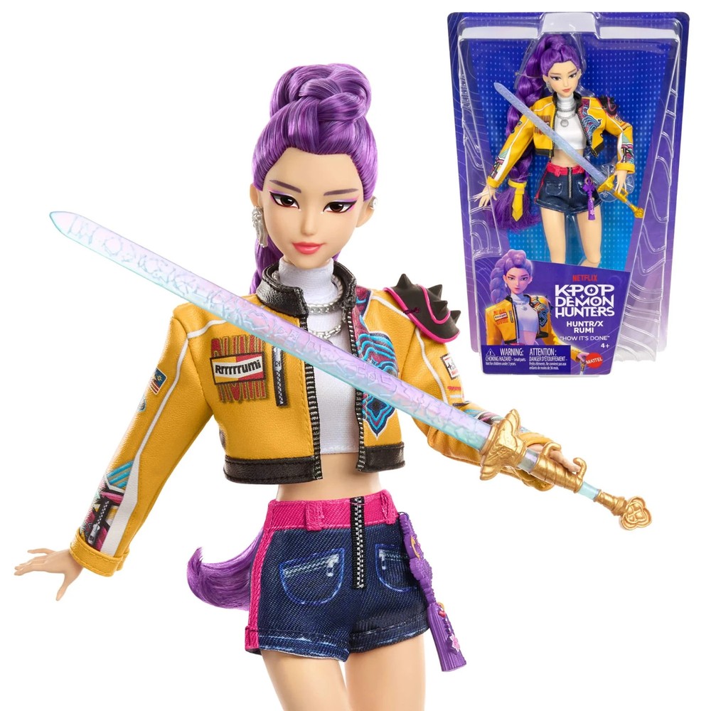 OFFICIAL KPop Demon Hunters HUNTR/X Doll Rumi, Zoey, Mira, or Jinu