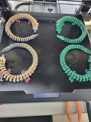 3D Printed Articulated Dragons (Set of 2)- Random Colors