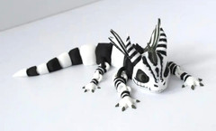 3D Printed Dragon Figurine Beetlejuice Gothic Fantasy 6.3 ” Next Day Ship