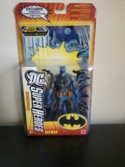 DC SUPER HEROES SET OF 3 S3 SELECT SCULPT SERIES BATMAN ROBIN SUPER MAN BIZARRO.