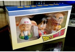 3Pcs Dragon Ball Z Son Goku Kuririn Oolong PVC Action Figure Car interior Gift
