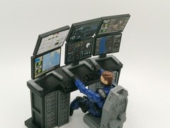 1:18 Scale Command Center Computer Diorama Set for 3.75″ JoyToy GI JOE Figures