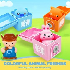 Farm Animals Train for Toddlers 1 2 3 4 5 Years Old, Counting, Matching, Sort…