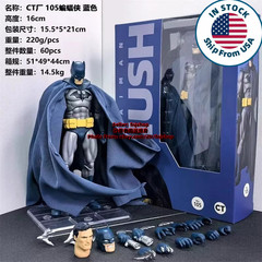 Hot-New CT Toys Hush Batman No.105 Blue Ver. 1/12 Action Figure Boxed (US STOCK)