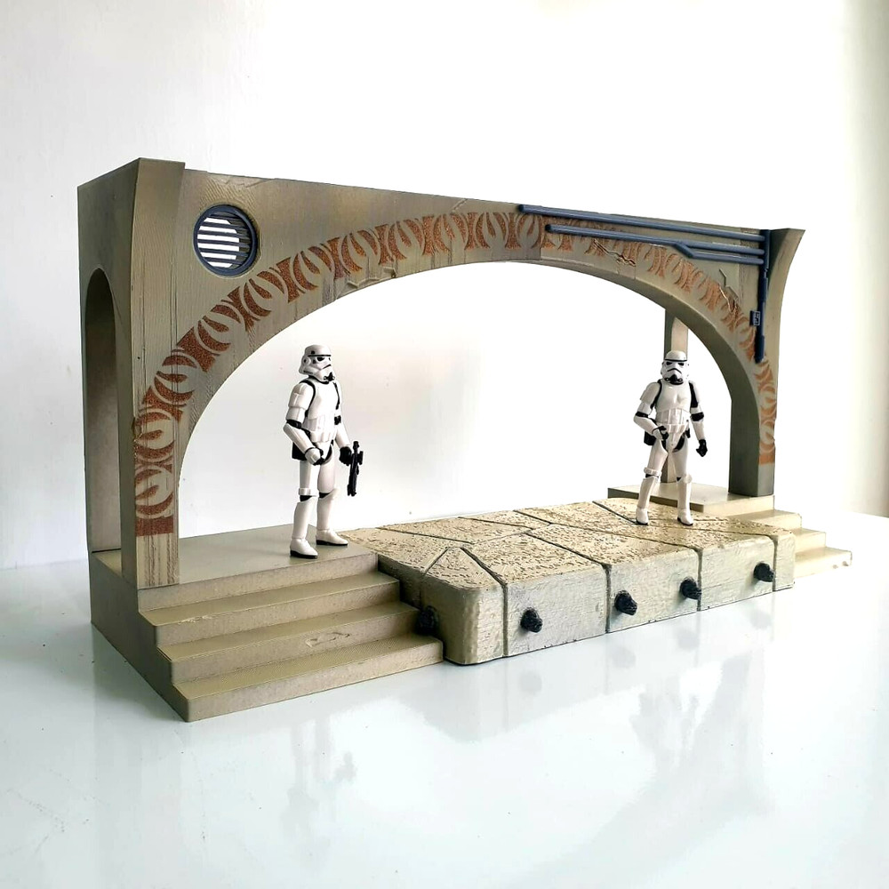 CUSTOM JABBA’S PALACE + DIAS for 3.75 IN (1:18) FIGURE DIORAMA