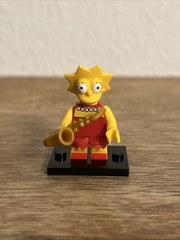 Lisa Simpson W/ Trumpet The Simpsons Block 2” Figure Abs Plastic Toy