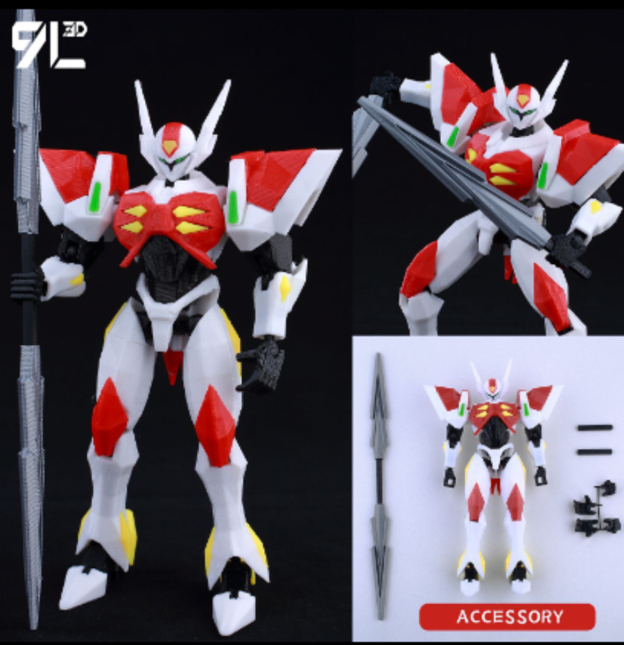 9L3D Tekkaman Blade Action Figure
