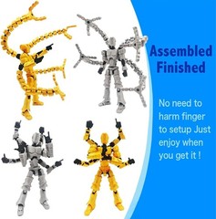 T13 3D Action Figure Set (Assembly Completed) 2 Pcs, 3D Printed Multi-Jointed, T