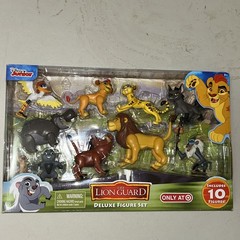 SUPER RARE 2016 DISNEY JR. LION KING Lion Guard Deluxe 10 Figure Set MINT COND