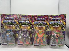 RAPHAEL, DONATELO, LEONARDO, MICHELANGELO, FIGURES Turtles of Grayskull, MINTY