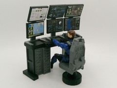 1:18 Scale Command Center Computer Diorama Set for 3.75″ JoyToy GI JOE Figures