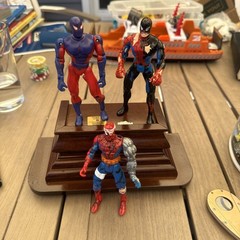 Vintage 90’s Toy Biz Spider-Man Figures x3 Inverse, Cyborg & 2099 Figures