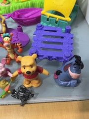 Mattel Disney Winnie the Pooh 100 acres Woods Campground Swimming Hole Lot parts