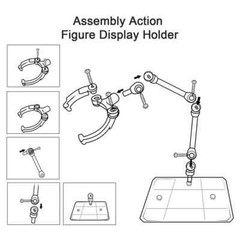 10Pcs Adjustable Action Figure Display Holder Base for HG144 Doll Model Stand US