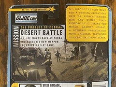 GI JOE PURSUIT OF STEEL BRIGADE #1111 SPECIAL FORCES! ROUGH CARD SEALED! POC