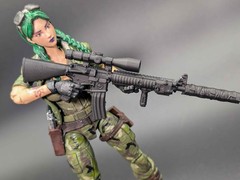 1/12 scale 3D printed SR16 Rifle for classified marvel legends