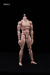 1/6 Male Action Figure Body 12” Europe Skin Men Nude Narrow Shoulder MX02-A Kit