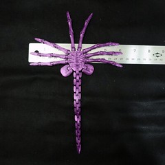 Facehugger Alien AVP Fully Articulated 3D-Printed Mini Figure Metallic Purple