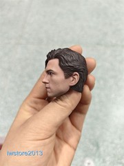 US 1/6 Spider-Man Tom Holland Head Sculpt Carved For 12″ Male Action Figure Body