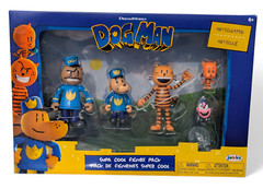 Dreamworks Dog Man SUPA COOL FIGURE PACK Set of 5 Lil Petey Chief Flippy Jakks