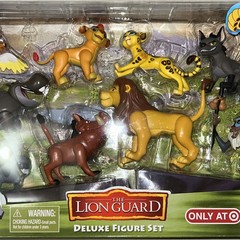 SUPER RARE 2016 DISNEY JR. LION KING Lion Guard Deluxe 10 Figure Set MINT COND