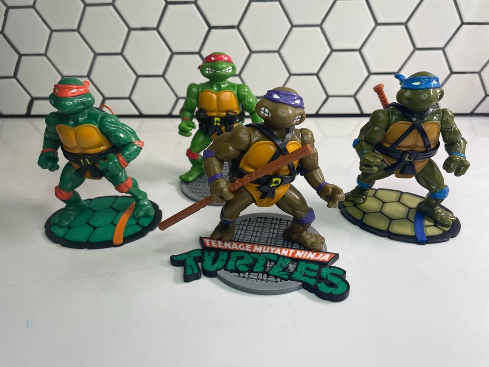 Teenage Mutant Ninja Turtles Action Figure Stand Vintage Retro TMNT stand