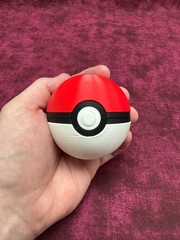 3D Printed Pokeball Replica Magnetic Opening Display Cosplay Prop