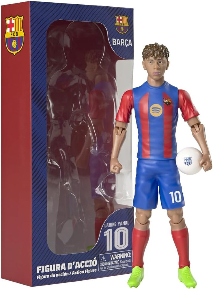 Banbo Toys FC Barcelona Lamine Yamal 8″ Collectible Soccer Action Figure