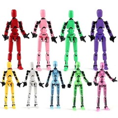 DIY Luminous T13 Robot Movable Joint 3D Printed Action Figure Kids Gift